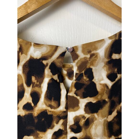 Calvin Klein Women's Abstract Animal Print Sleeveless Blouse Size Medium NWT - Picture 4 of 8